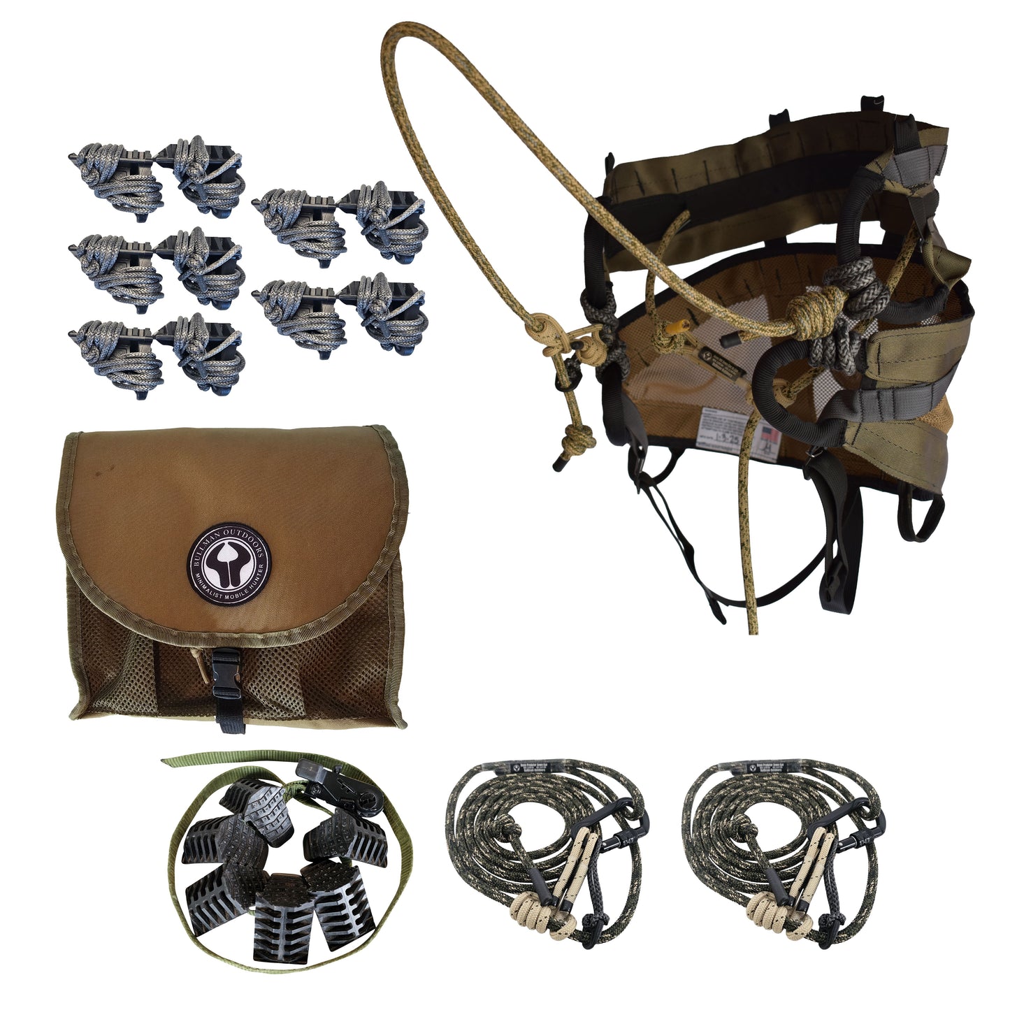 The Bullman Saddle- Ready to Hunt Starter kit -Origin Climbing- Cam Buckle Attachments