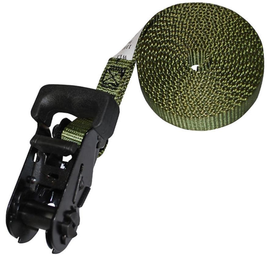 Heavy Duty 1" Ratchet with Black Rubber Handle